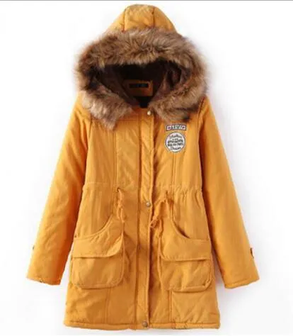 New Long Parkas Female Womens Winter Jacket