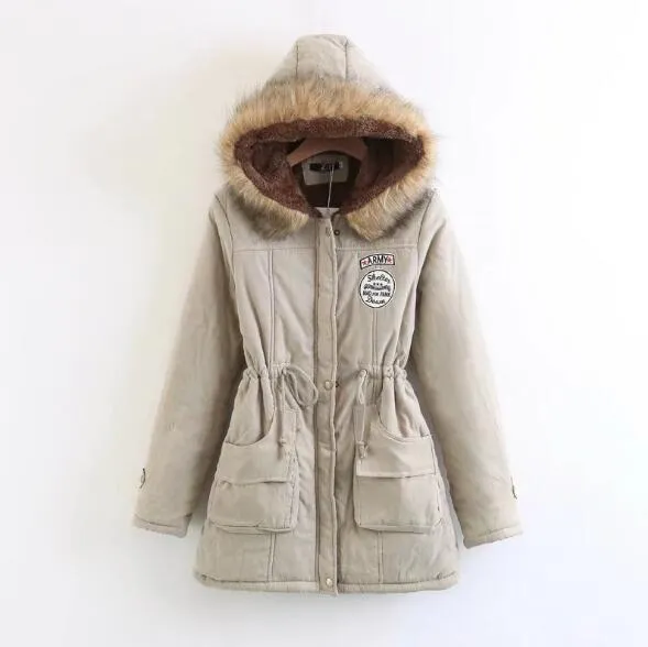 New Long Parkas Female Womens Winter Jacket
