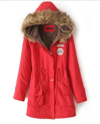 New Long Parkas Female Womens Winter Jacket