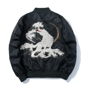 Okami White Wolf Bomber Jacket