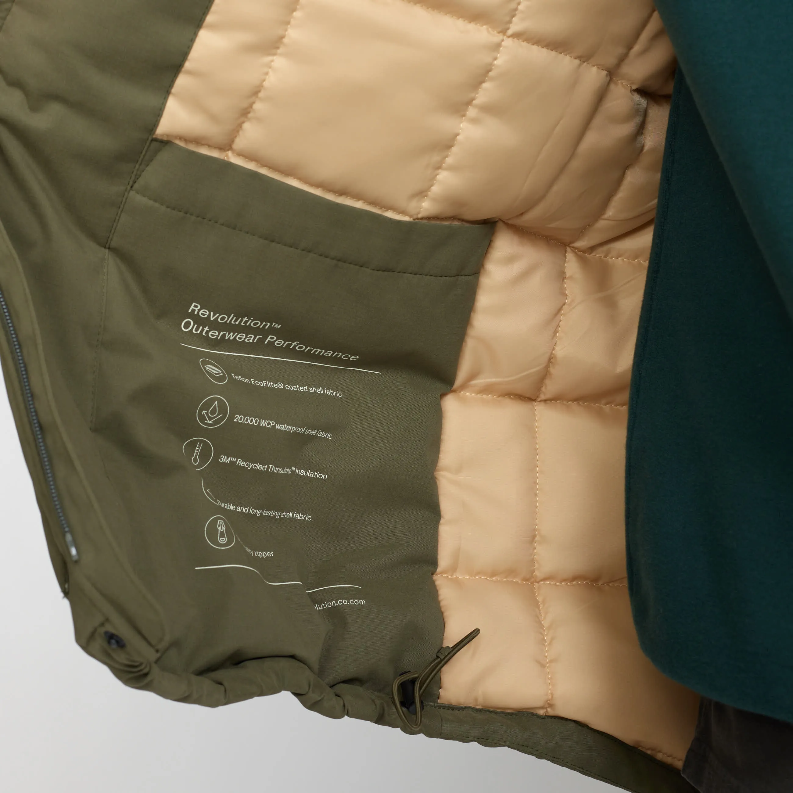 Padded Hiker Jacket / 7849 - Army