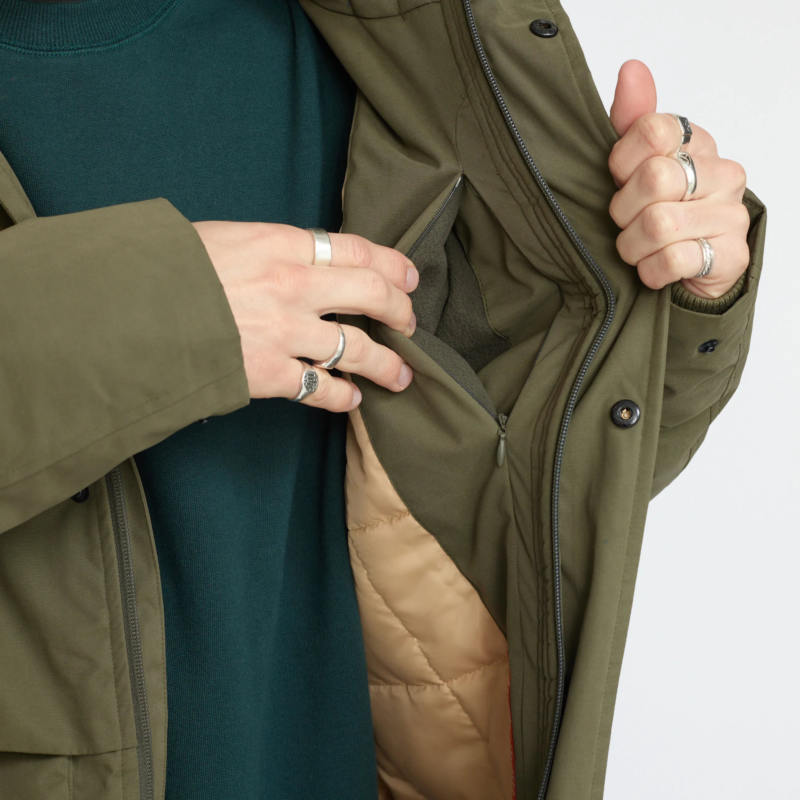 Padded Hiker Jacket / 7849 - Army