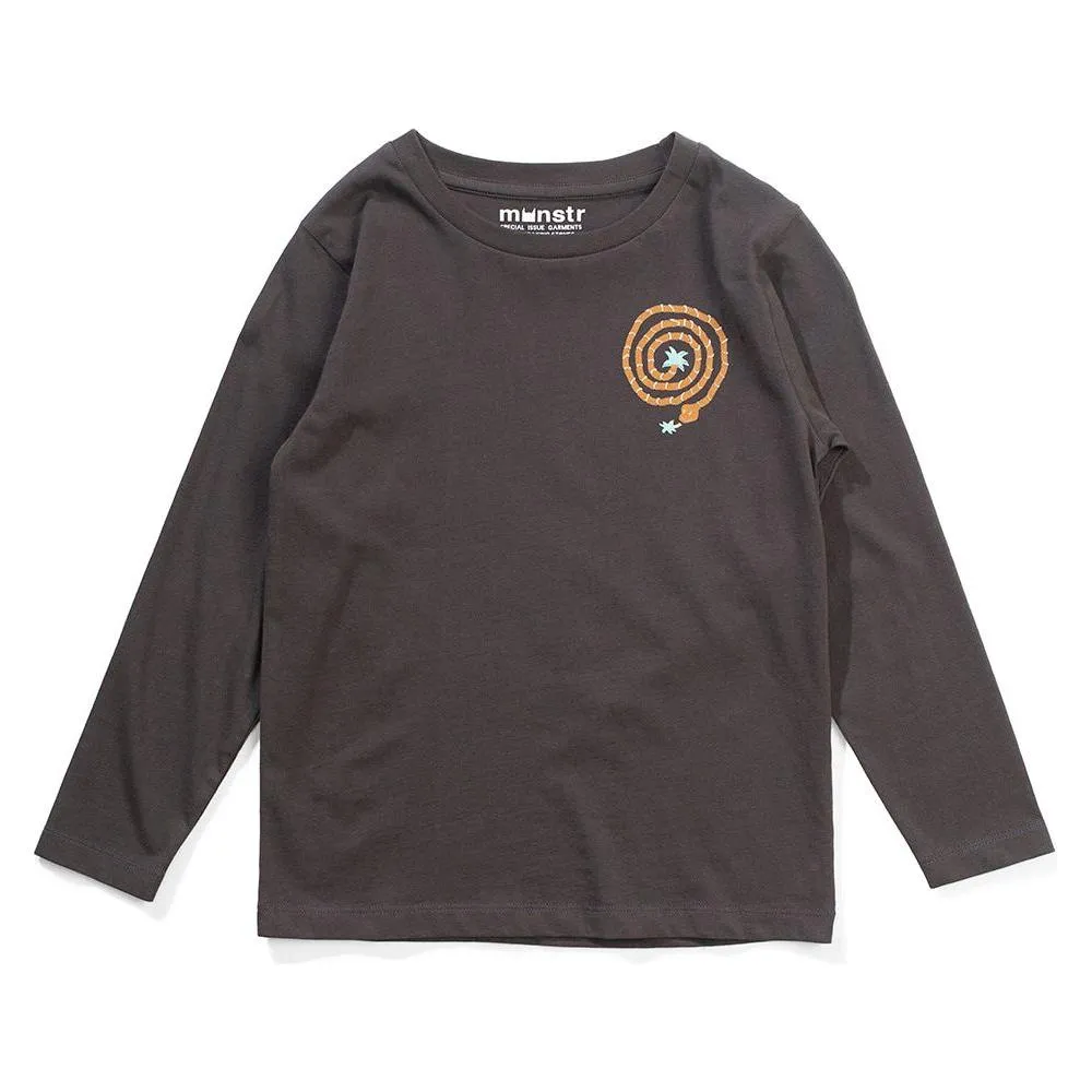 Palmython Ls Tee - Soft Black