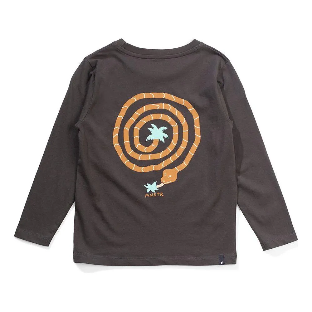 Palmython Ls Tee - Soft Black