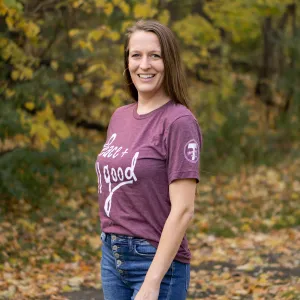 Peace   All Good T-Shirt - Plum