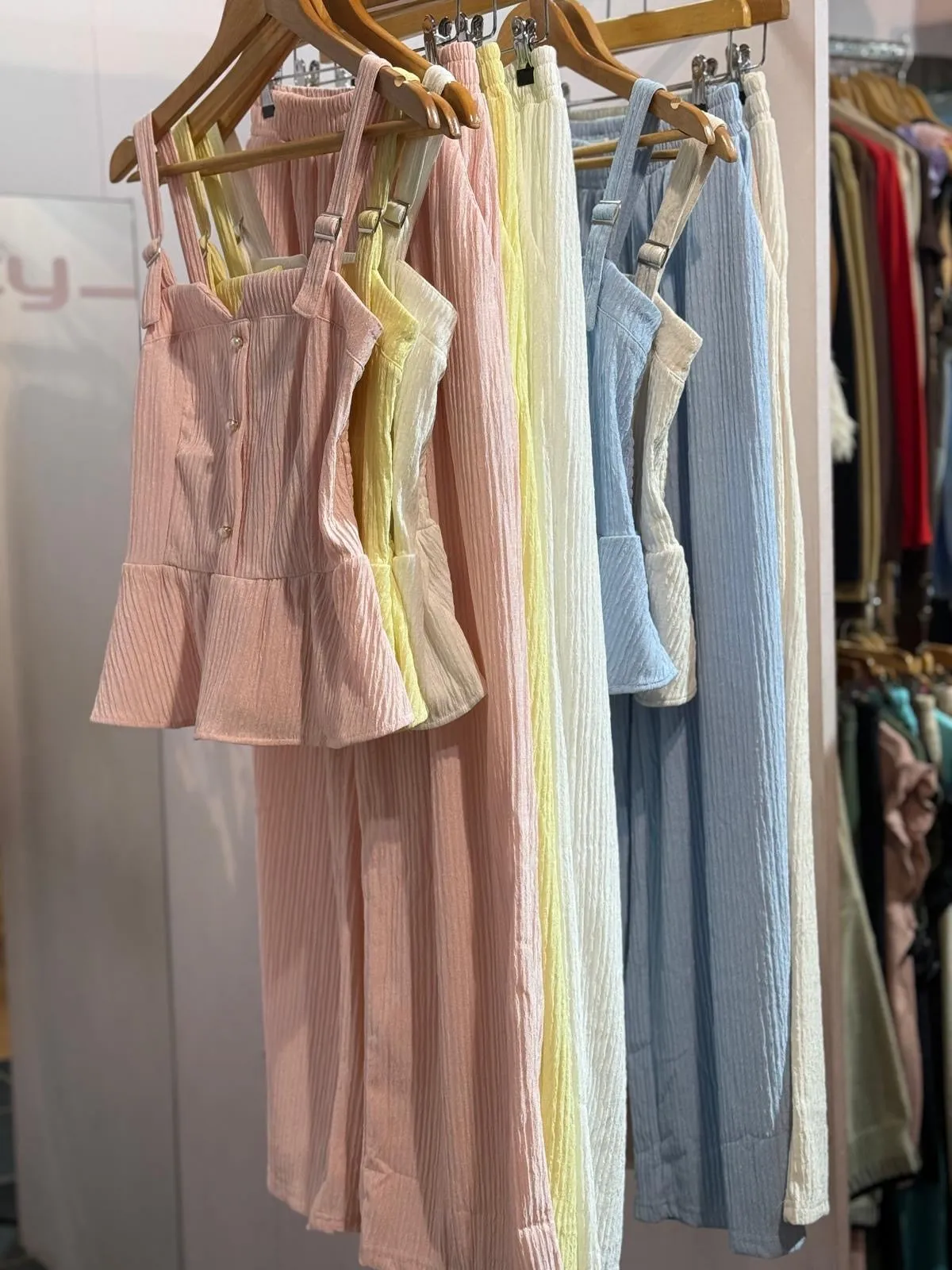 Pearl Buckle Strap Suit
