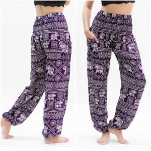 Purple Elephant Pants
