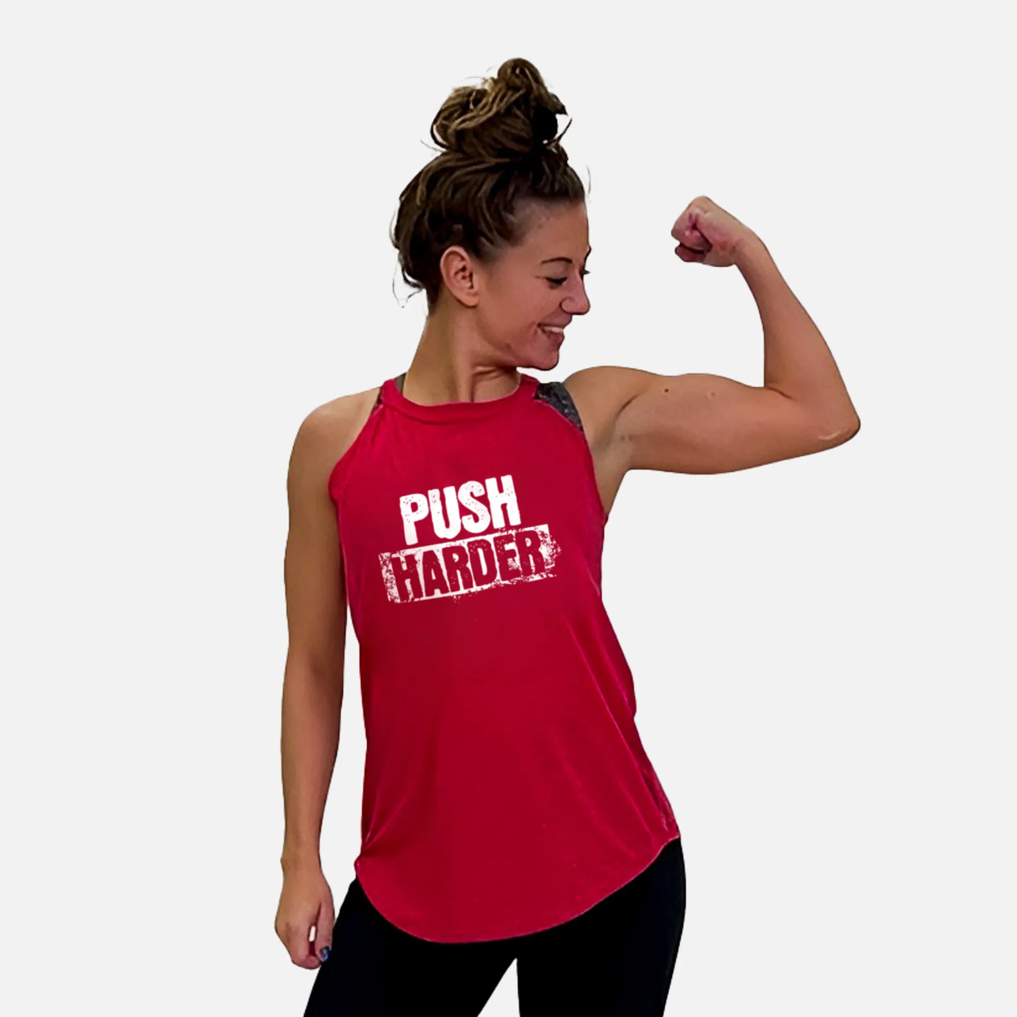Push Harder Rocker Tank Top