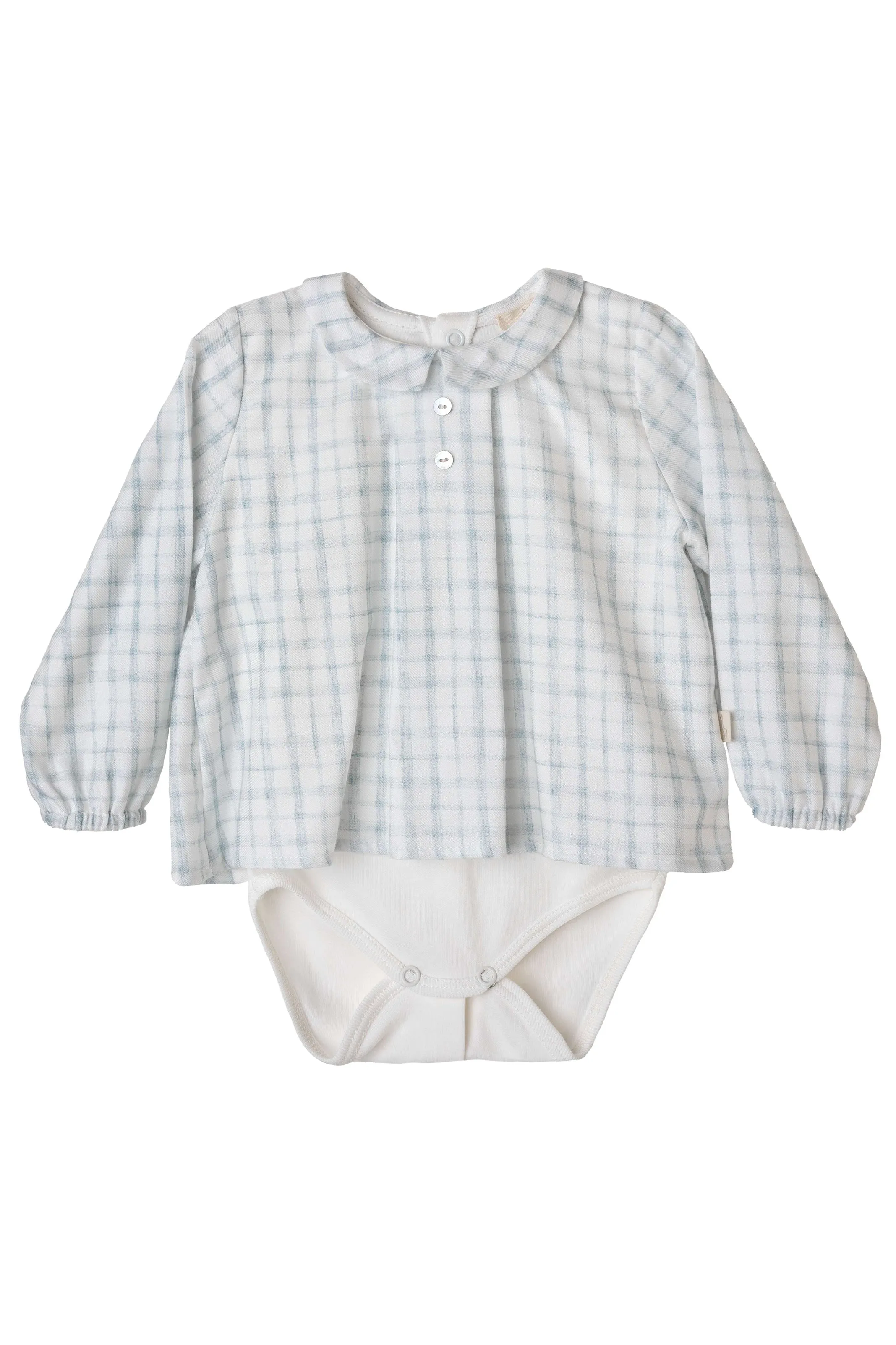 "Alvaro" Dusky Blue Check Shirt & Jam Pants