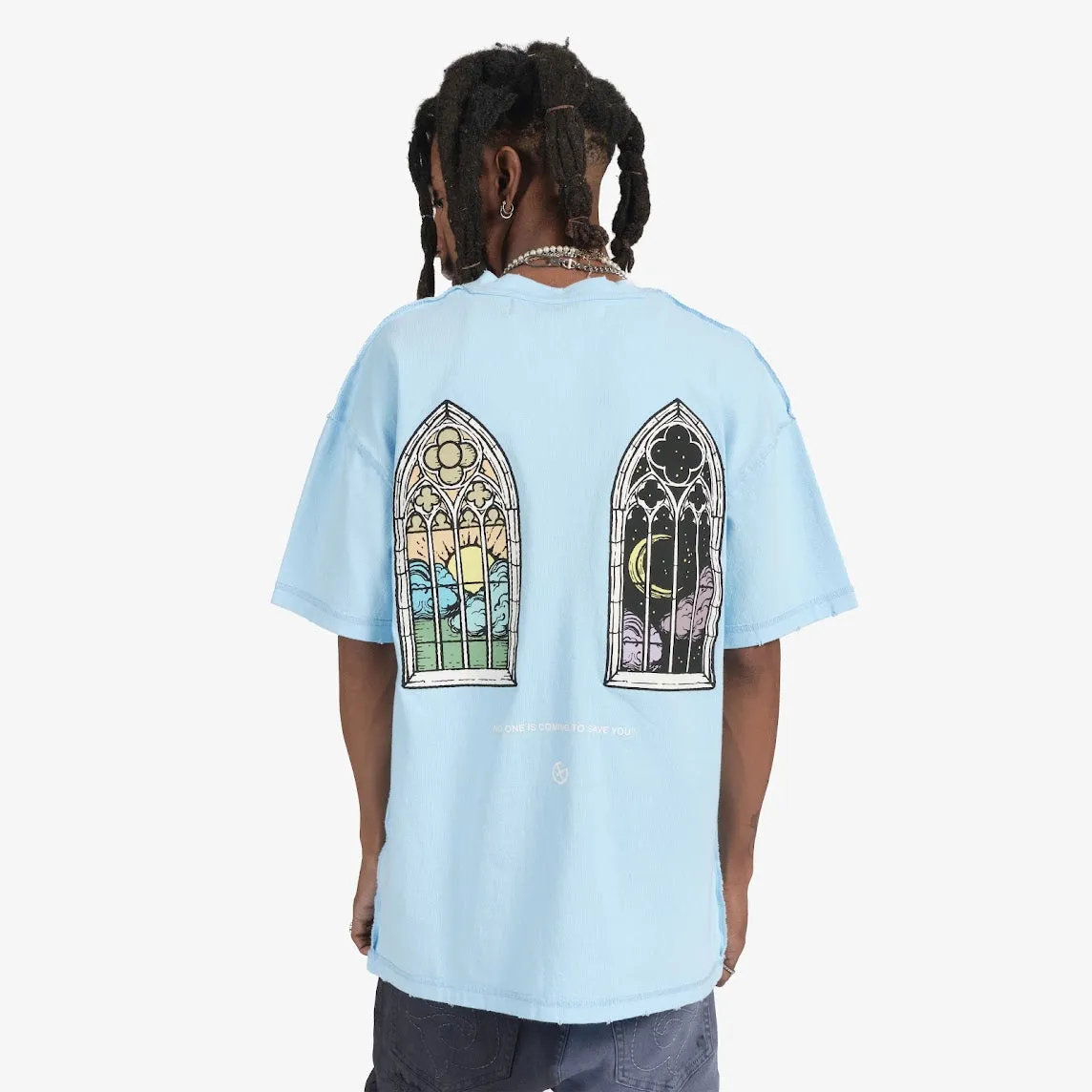 "Day N Night" Tee (powder blue)