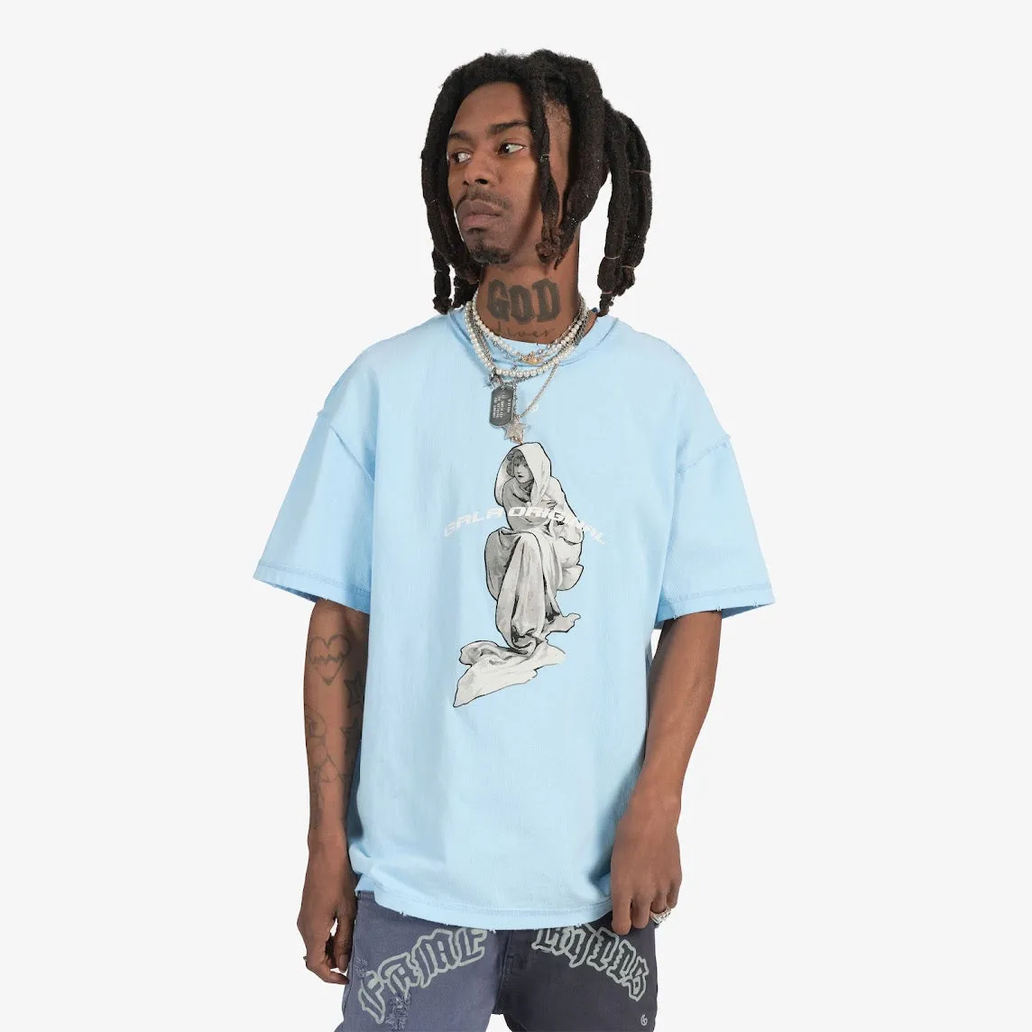 "Day N Night" Tee (powder blue)