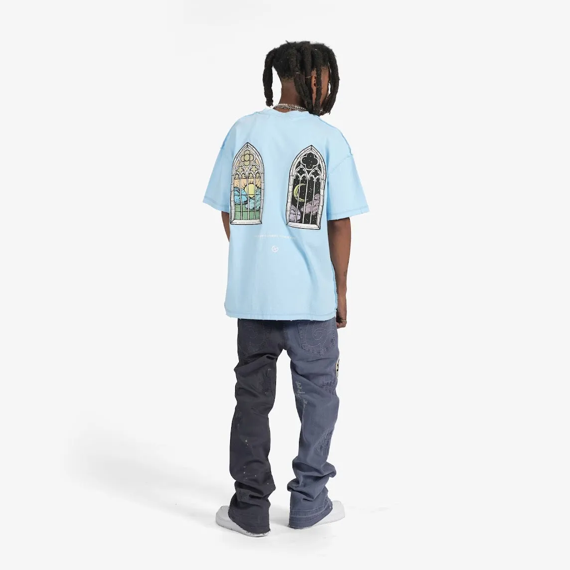 "Day N Night" Tee (powder blue)