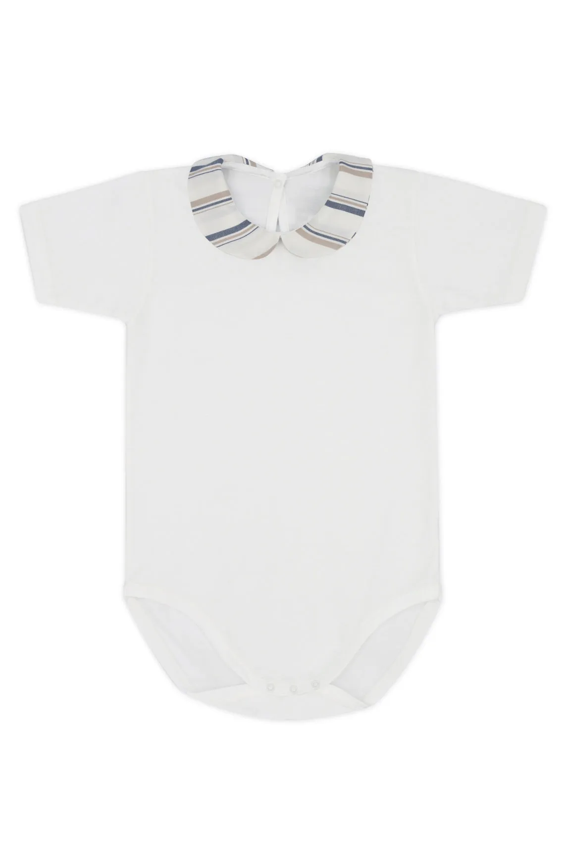 "Joey" Navy & Beige Stripe Bodysuit & Jam Pants