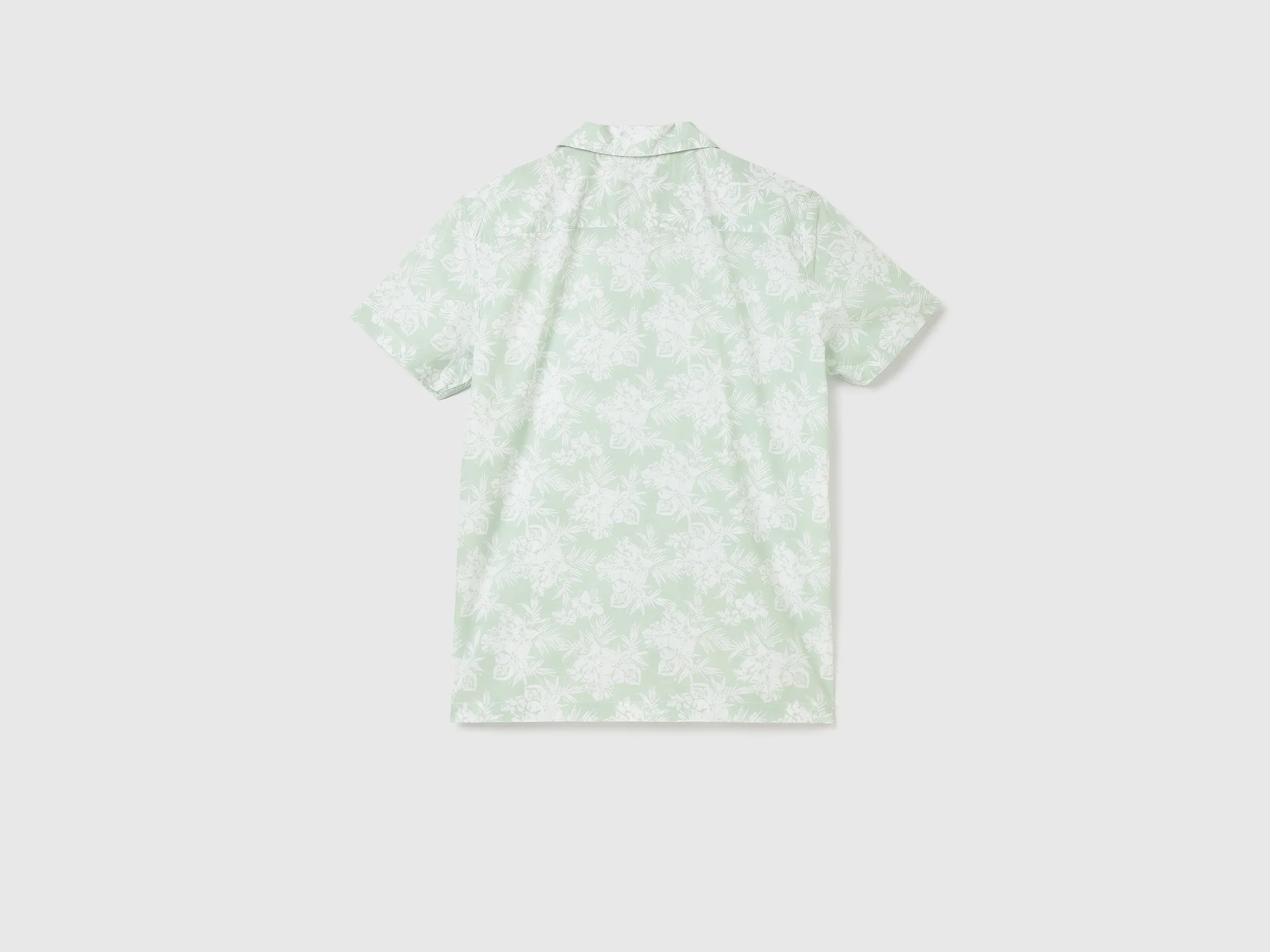 Regular Fit Spread Collar Printed Shirt