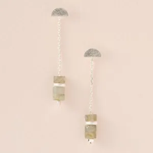 Scout Curated Wears Stone Meteor Thread/Jacket Earring -Labradorite