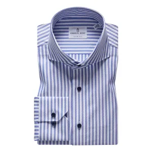 SF18144 Twill Sport Luxury Stripe Sport Shirt