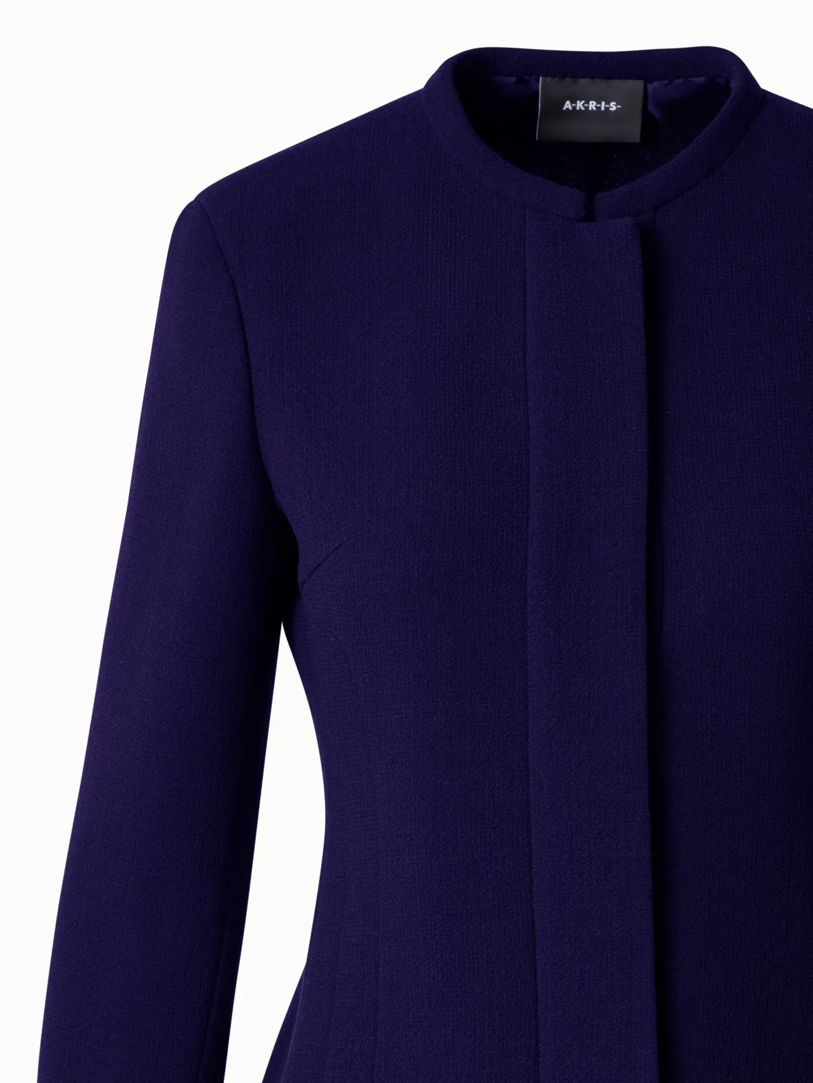 Short Tailored Jacket in Wool Double-Face