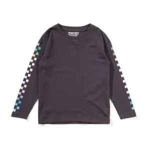 Sideflag Ls Tee - Soft Black
