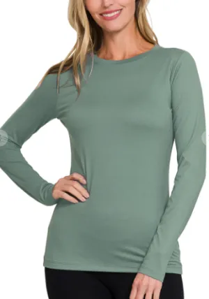 Simple Sleeve Tee - Ash Jade