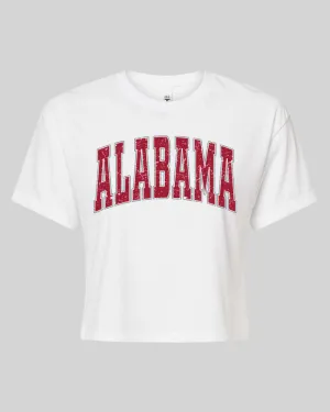 Soft Style Alabama CROPPED Tee/  Adult Sizing
