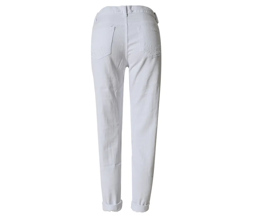 Straight Big Hole Jeans Loose Pants
