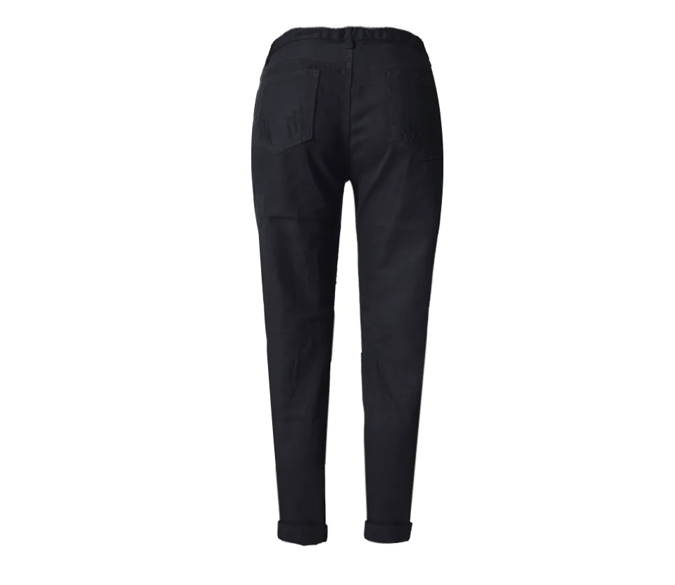 Straight Big Hole Jeans Loose Pants