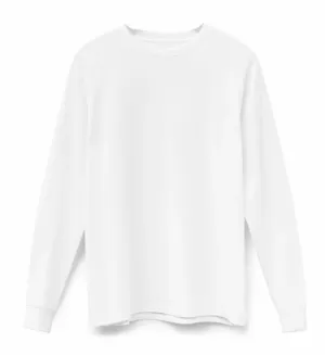 Super Soft "Supima" Cotton Long Sleeve Tee - White