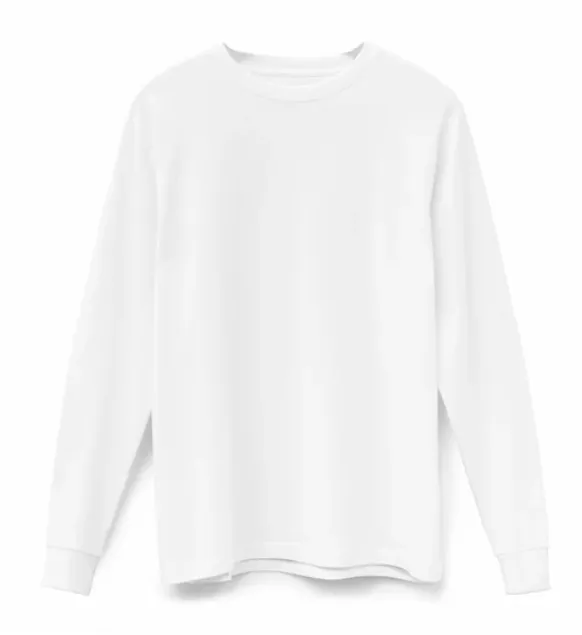 Super Soft "Supima" Cotton Long Sleeve Tee - White