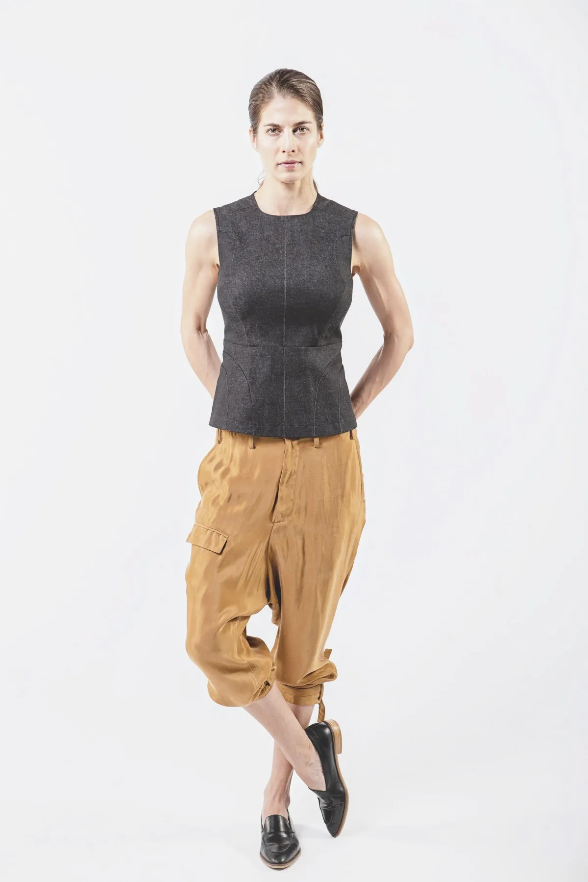 The Anna Bodice in Denim