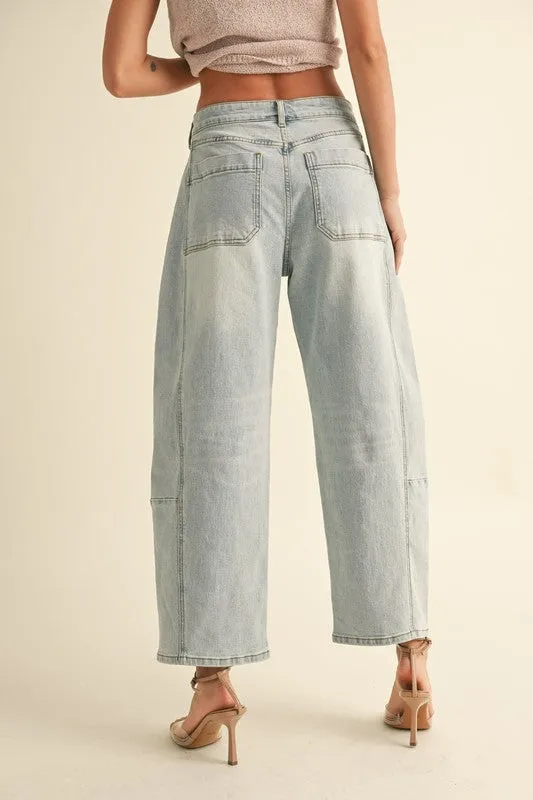 The Ariana pants- Lt Denim