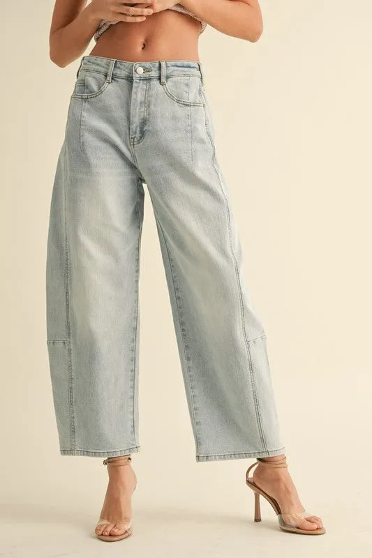 The Ariana pants- Lt Denim
