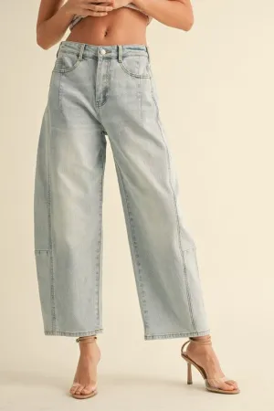The Ariana pants- Lt Denim