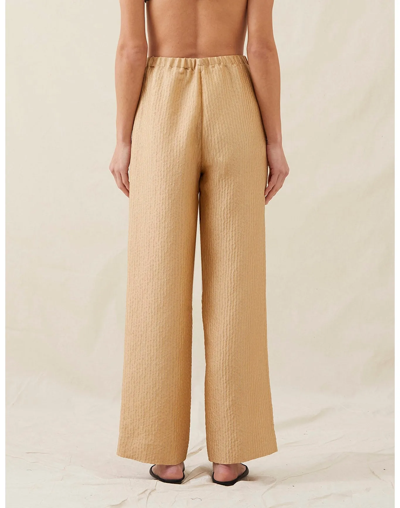 The Relaxed Pants In Wave Stripe | Copper