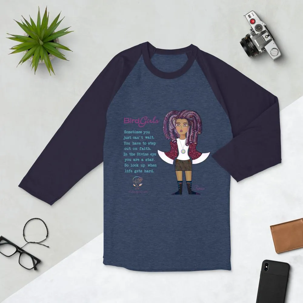 Turaco 3/4 sleeve raglan shirt