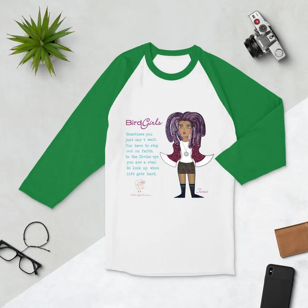 Turaco 3/4 sleeve raglan shirt
