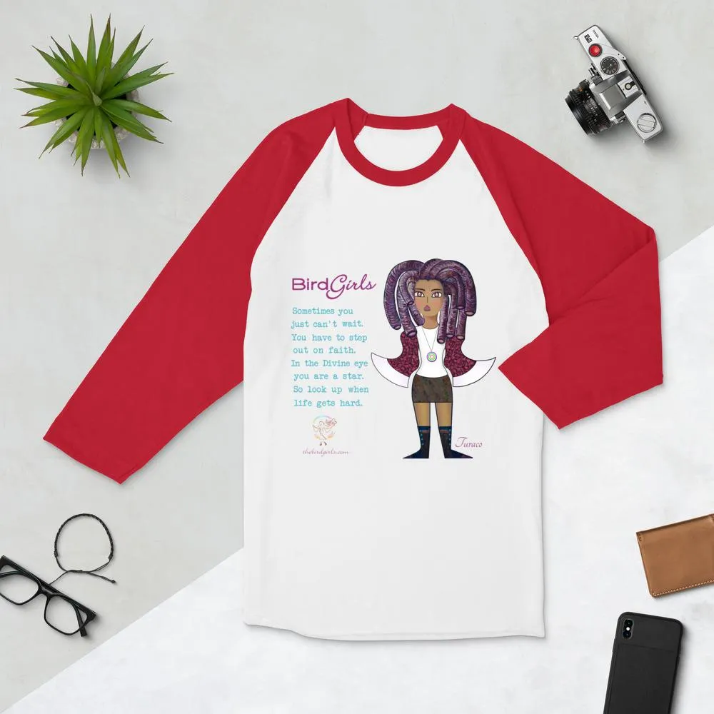 Turaco 3/4 sleeve raglan shirt