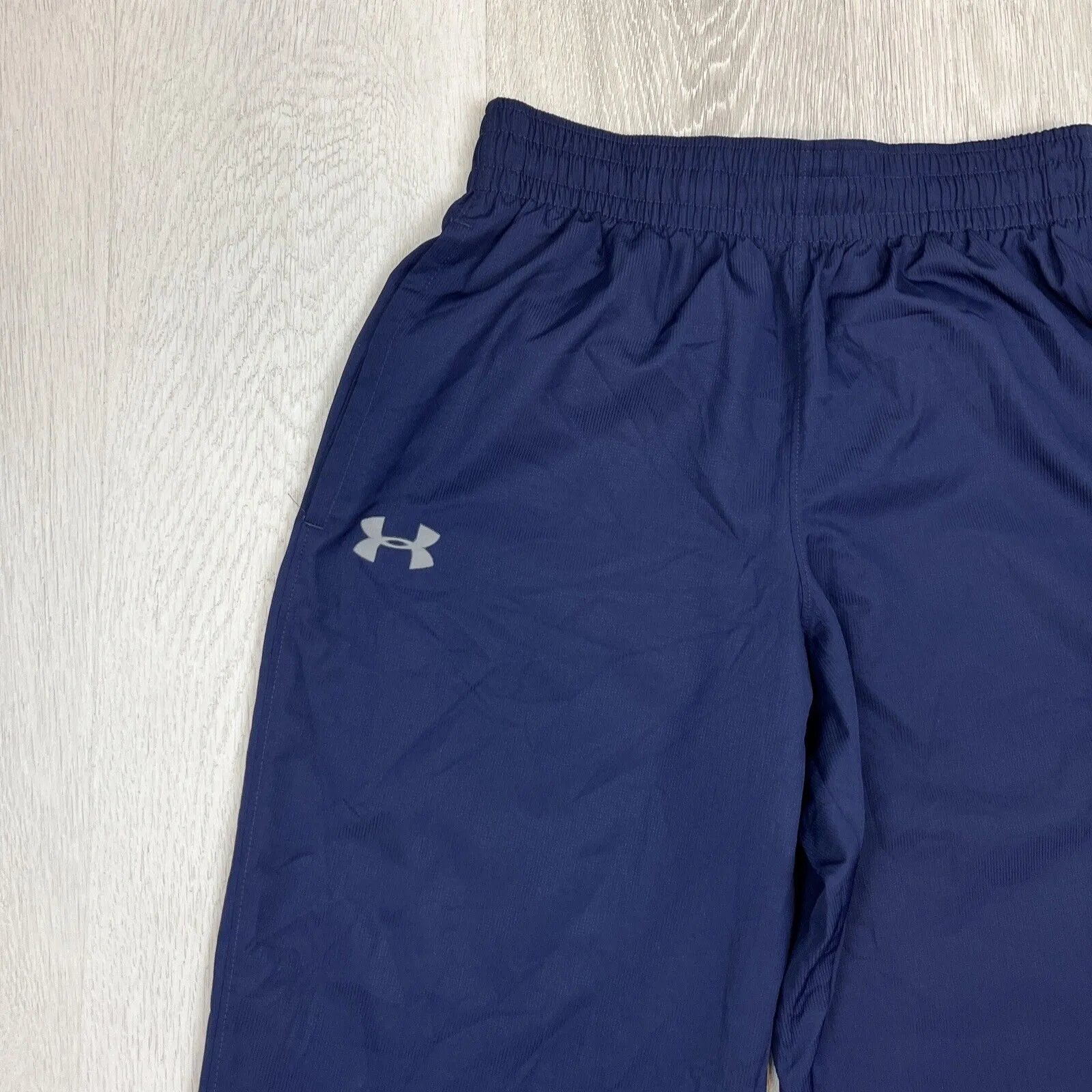 Under Armour Mens Navy Loose Fit Track Pants Trackies Size Small