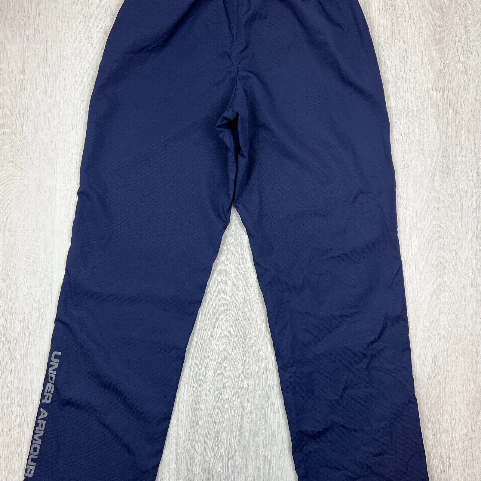 Under Armour Mens Navy Loose Fit Track Pants Trackies Size Small