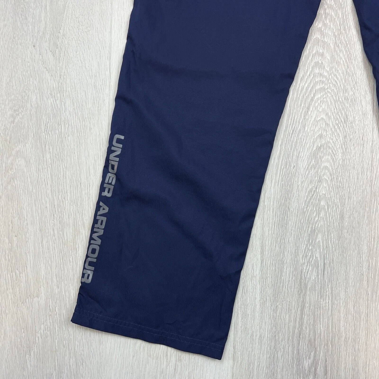 Under Armour Mens Navy Loose Fit Track Pants Trackies Size Small