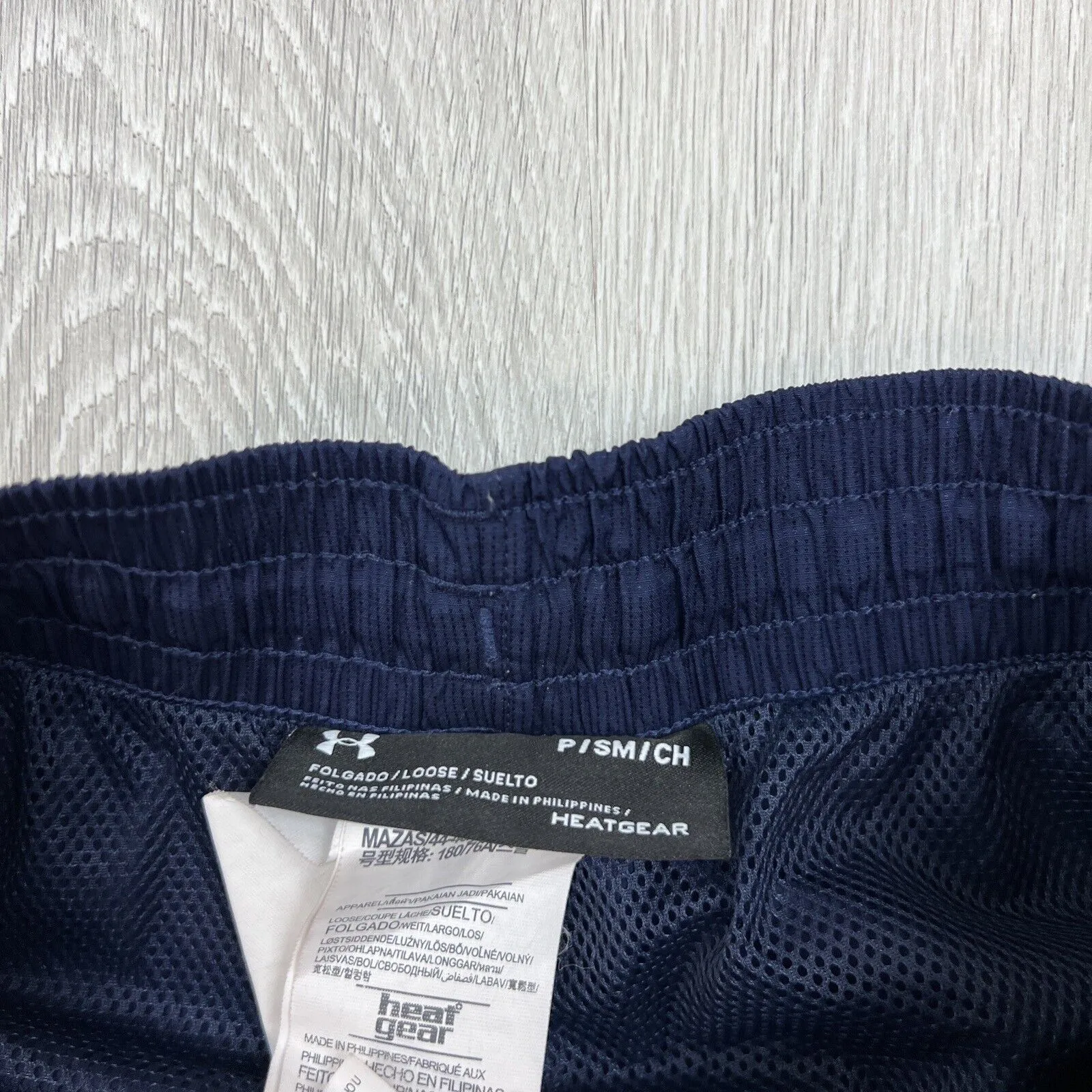 Under Armour Mens Navy Loose Fit Track Pants Trackies Size Small