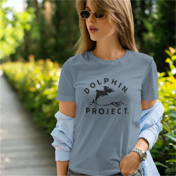 Unisex Big Classic Dolphin Project Tee - Grey