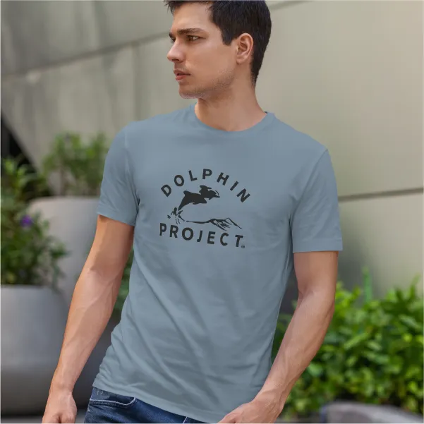 Unisex Big Classic Dolphin Project Tee - Grey