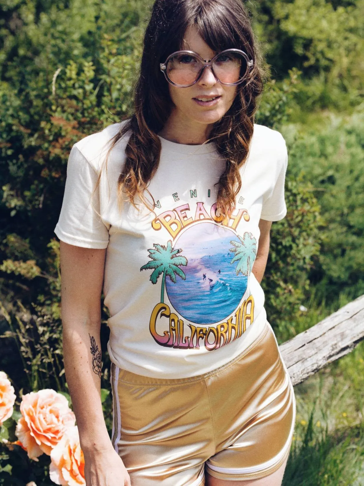 Venice Beach Tee - Soft Cream