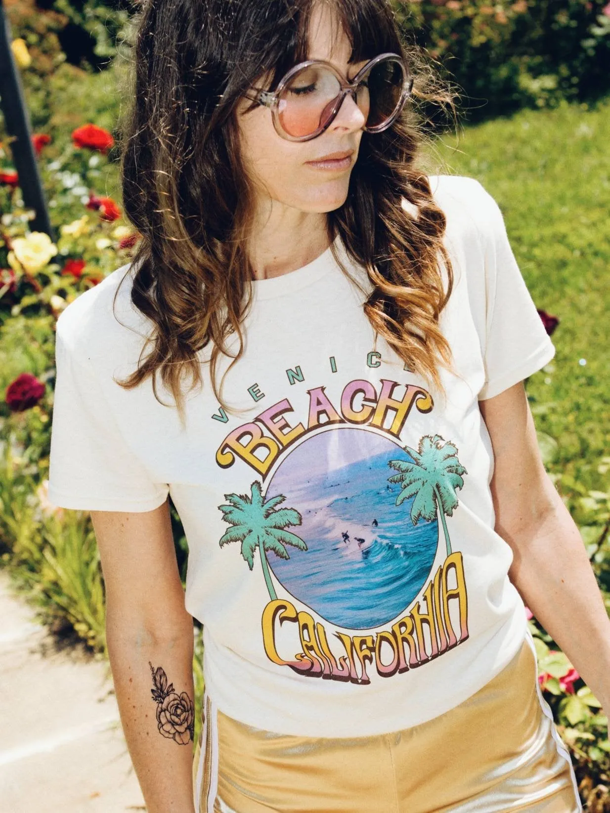Venice Beach Tee - Soft Cream