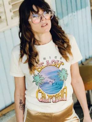 Venice Beach Tee - Soft Cream