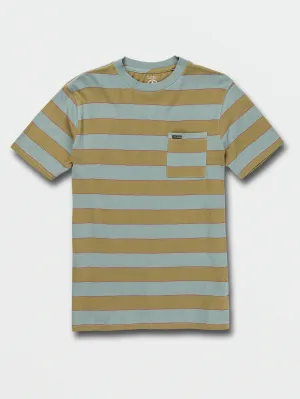 Volcom Mens Maxer Stripe Crew S/S Tee