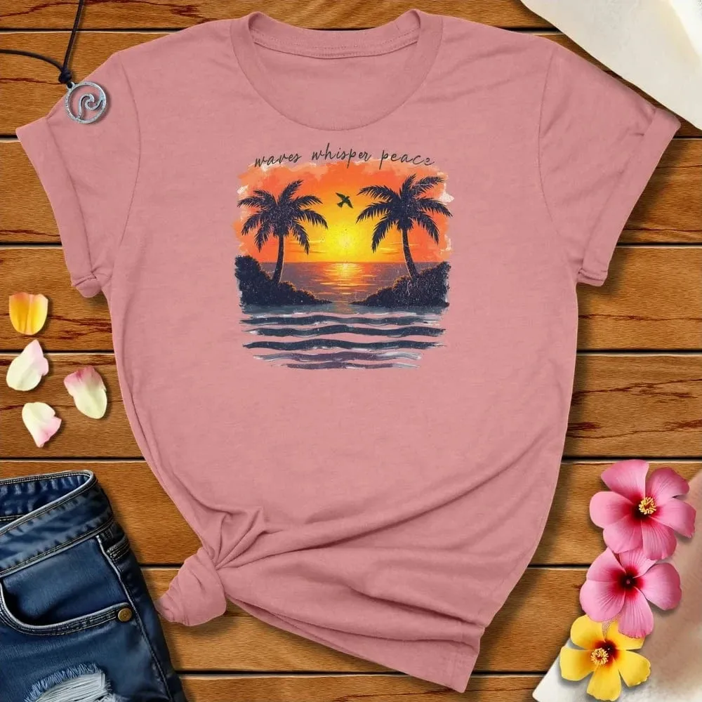Waves Whisper Peace Tee