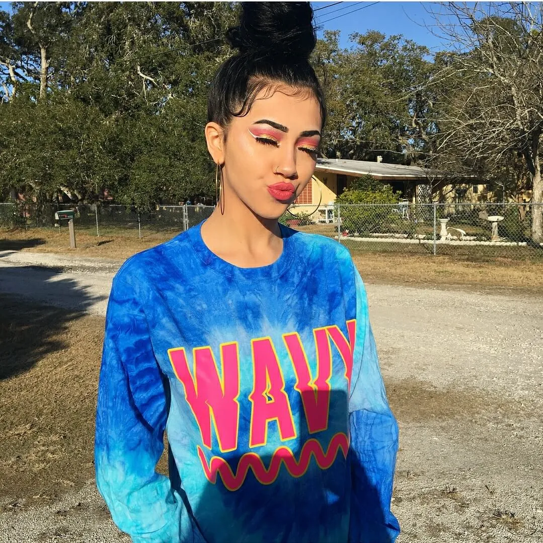 Wavy | Blue Tides Long Sleeve Tee