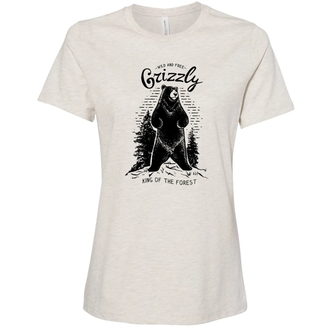 Wild And Free Grizzly Women's Relaxed Jersey Tee