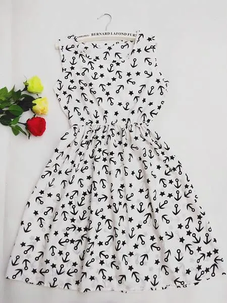 Women casual Bohemian floral leopard sleeveless vest printed beach chiffon dress nz18